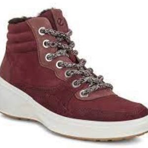 ECCO Women Soft 7 Wedge Tred Chocolate Brown Winter Boot EU 41 US Size 10-10.5